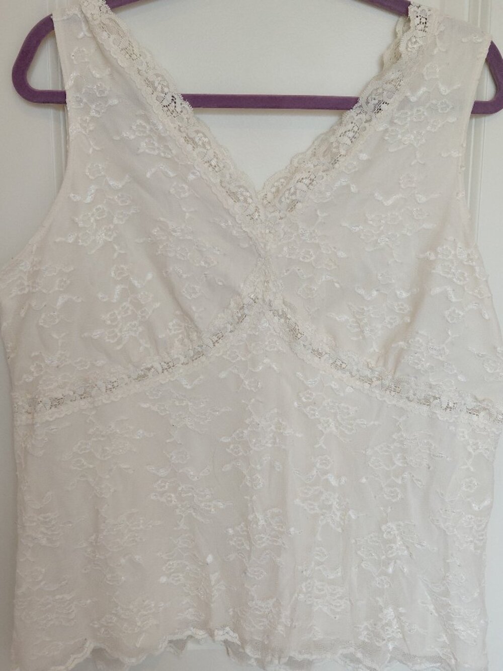 White Lace Tank